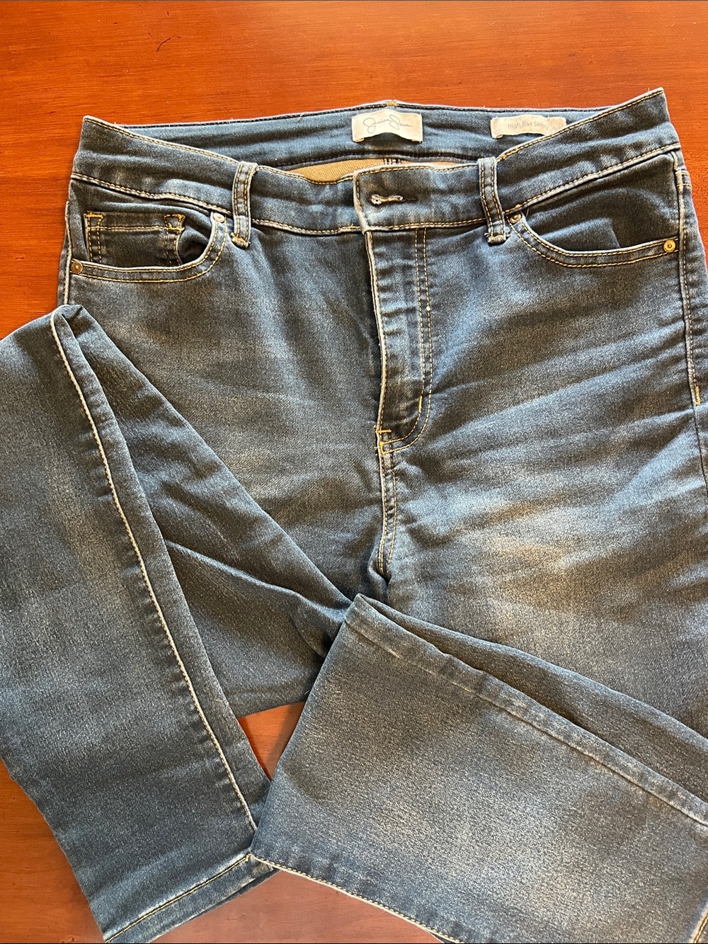 Jessica Simpson High-Rise Skinny Women's Faded Blue Jeans